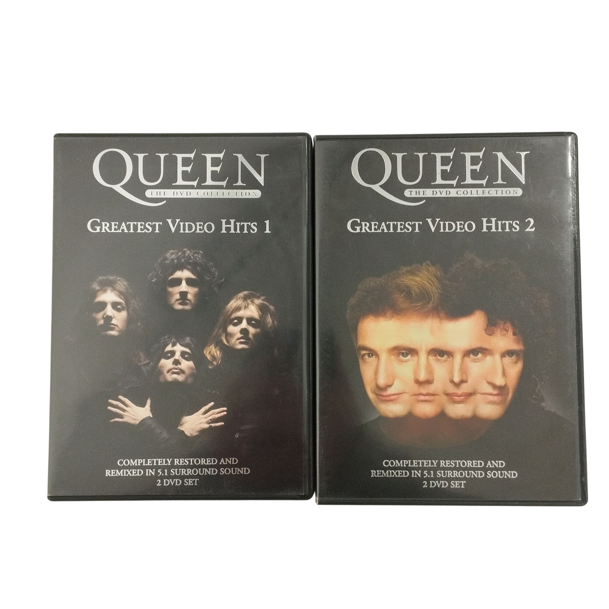 Acheter Lot de 2 mini-coffrets DVD musicaux : Queen - Greatest Video Hits volumes 1 & 2 Très bon état - 15,00 € Lot de 2 mini-coffrets DVD musicaux : Queen - Greatest Video Hits volumes 1 & 2 Très bon état - reconditionné disponible sur Label Emmaüs